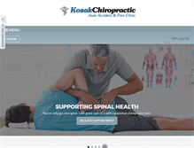 Tablet Screenshot of kosakchiropractic.com